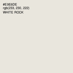 #E9E6DE - White Rock Color Image